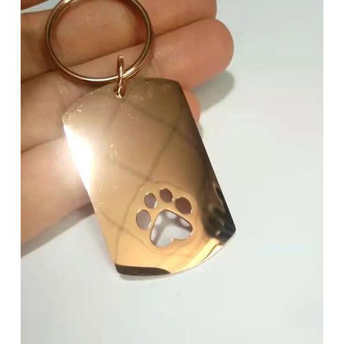 Jomirror-Porte-Clés Carré En Acier Inoxydable Poli Pour Femme,Porte-Clés Vierge,Bande,Bricolage,Porte-Clés Exécutif,Cadeaux,1pc #R