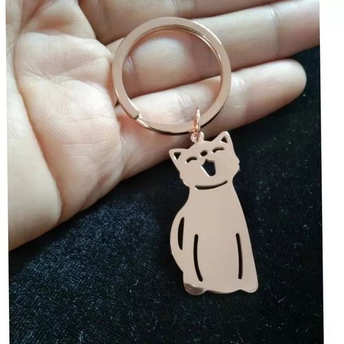 Jomirror-Porte-Clés Carré En Acier Inoxydable Poli Pour Femme,Porte-Clés Vierge,Bande,Bricolage,Porte-Clés Exécutif,Cadeaux,1pc #H