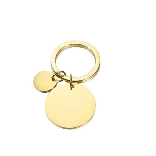 Jomirror-Porte-Clés Carré En Acier Inoxydable Poli Pour Femme,Porte-Clés Vierge,Bande,Bricolage,Porte-Clés Exécutif,Cadeaux,1pc #O