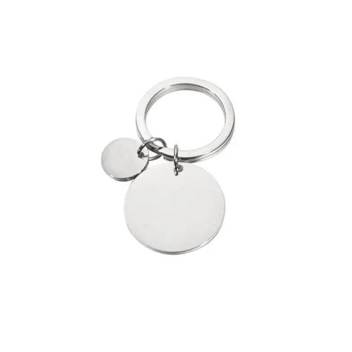 Jomirror-Porte-Clés Carré En Acier Inoxydable Poli Pour Femme,Porte-Clés Vierge,Bande,Bricolage,Porte-Clés Exécutif,Cadeaux,1pc #N
