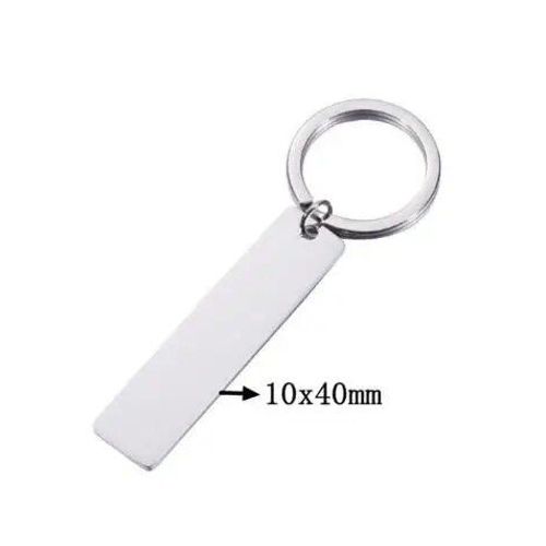 Jomirror-Porte-Clés Carré En Acier Inoxydable Poli Pour Femme,Porte-Clés Vierge,Bande,Bricolage,Porte-Clés Exécutif,Cadeaux,1pc #A