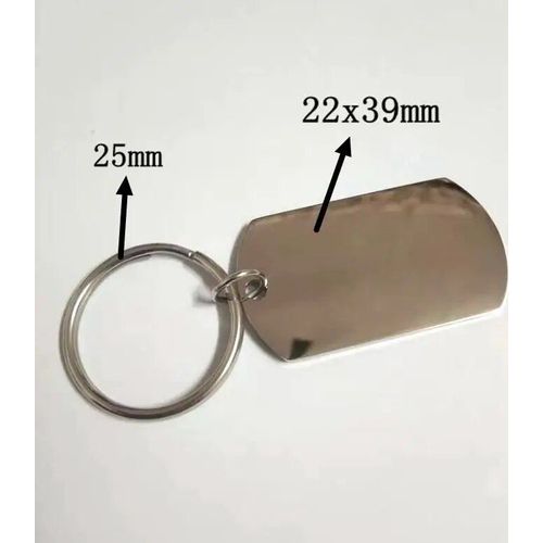 Jomirror-Porte-Clés Carré En Acier Inoxydable Poli Pour Femme,Porte-Clés Vierge,Bande,Bricolage,Porte-Clés Exécutif,Cadeaux,1pc #F