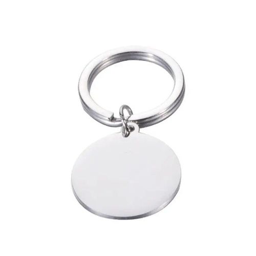 Jomirror-Porte-Clés Carré En Acier Inoxydable Poli Pour Femme,Porte-Clés Vierge,Bande,Bricolage,Porte-Clés Exécutif,Cadeaux,1pc #V