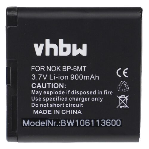 Vhbw Batterie Remplacement Pour Nokia Bl-6mt, Bp-6mt Pour Smartphone (900mah, 3,7v, Li-Ion)