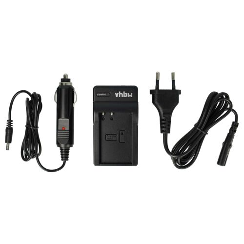 Vhbw Chargeur Compatible Avec Garmin Alpha 100 Caméra Caméscope Action-Cam + Câble De Voiture + Témoin De Charge 4,2 V