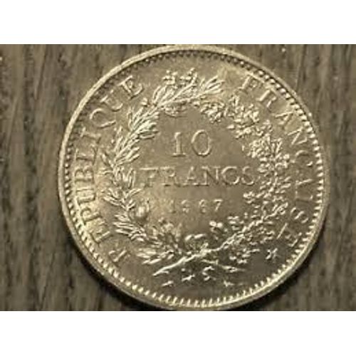 Pièce De 10 Francs En Argent Collector De 1967