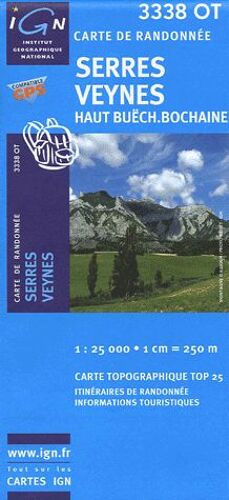 Serres - Veynes 1 : 25 000