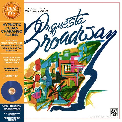 Orquestra Broadway - New York City Salsa - Translucent Blue [Vinyl Lp] Blue, Colored Vinyl, Rmst, Reissue