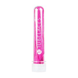 Lacets Plats Blancs Tubelaces Rose Fluo