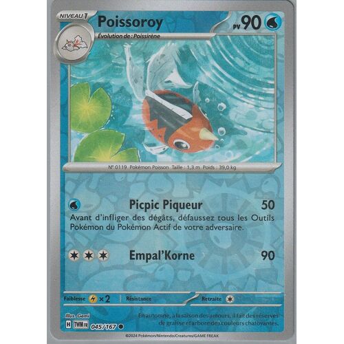 Carte Pokémon - Poissoroy - 045/167 - Reverse - Mascarade Crépusculaire