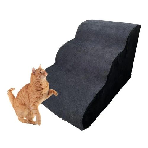 Escaliers Pour Animaux De Compagnie Pour Lit,Échelle À 3 Marches Avec Élasticité De Bain,Coordonnants Et Poignées,Conception Amovible,Marche Incurvée Pour Chien Et Chiot