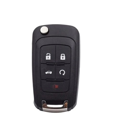 Coque De Clé De Voiture Pliante Pour Chevrolet Buick,Télécommande De Véhicule,Télécommande De - Type 5 Buttons A