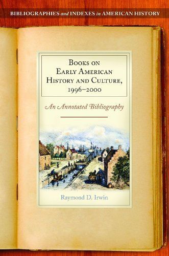 Books On Early American History And Culture, 1996-2000