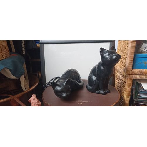 Sculptures chat noir