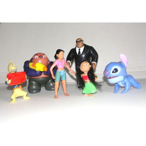 6 Figurines Lilo Et Stich