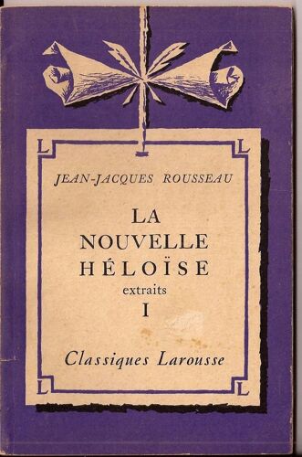 La Nouvelle Héloïse Extraits I