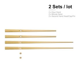 Mcdfl Longues Horloges Murales Main Pelle Design Moderne Montre Grande Horloge 3d Bricolage Montre Kits De Construction Mécanisme Grandes Pièces De Rechange - Type Antique Gold A147