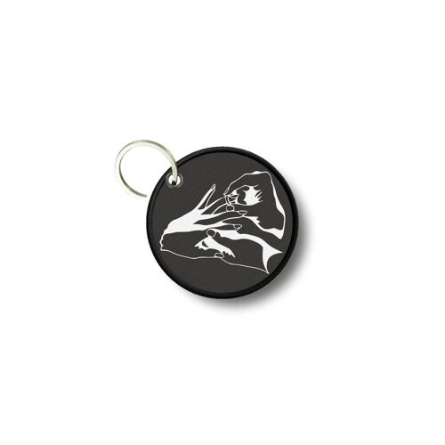 Porte Cles Clé Clefs Rond Imprime Double Face Marrie Married Mariage