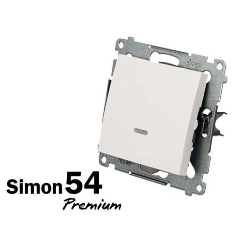 Interrupteur lumineux - Simon - DW1L.01/11 - Electrique - Intérieur - Plastique