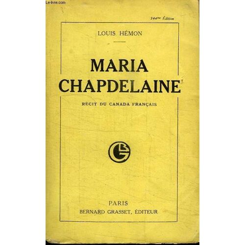 Maria Chapdelaine.