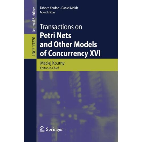 Transactions On Petri Nets And Other Models Of Concurrency Xvi