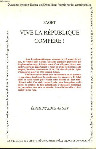 Vive La République, Compère !