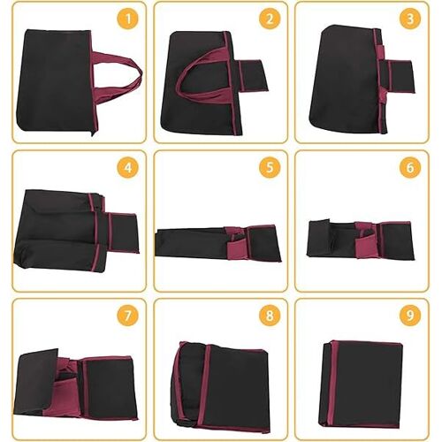 Sacs de courses pliables - sacs de courses verts, lavables et réutilisables, sacs de voyage, sacs d'extérieur