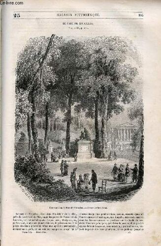 Le Magasin Pittoresque - Livraison N°025 - Le Parc De Bruxelles.