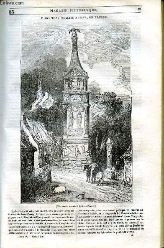 Le Magasin Pittoresque - Livraison N°013 - Monument Romain À Igel En Prusse.