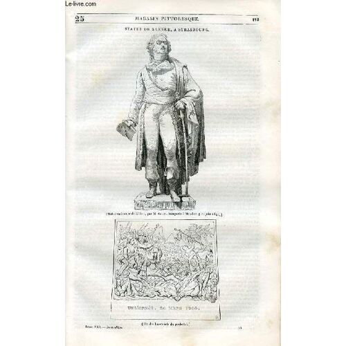 Le Magasin Pittoresque - Livraison N°025 - Statue De Kleber À Strasbourg.
