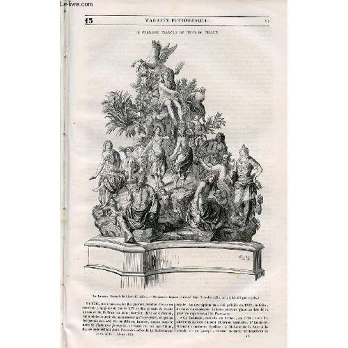 Le Magasin Pittoresque - Livraison N°013 - Le Parnasse Français De Titon Du Tillet.
