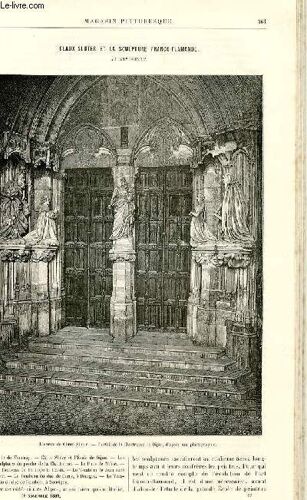 Le Magasin Pittoresque - Livraison N°22 - Claux Sluter Et La Sculpture Franco-Flamande Au Xvème Siècle Par E. Muntz, À Suivre.