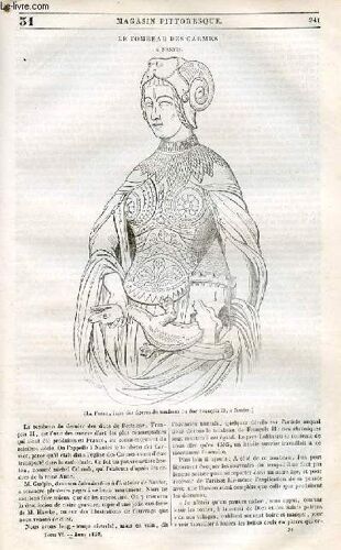 Le Magasin Pittoresque - Livraison N°031 - Le Tombeau Des Carmes À Nantes.