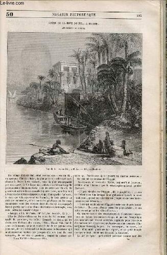 Le Magasin Pittoresque - Livraison N°050 - Scène De La Rive Du Nil, À Philoe Au Dessus De Syène.