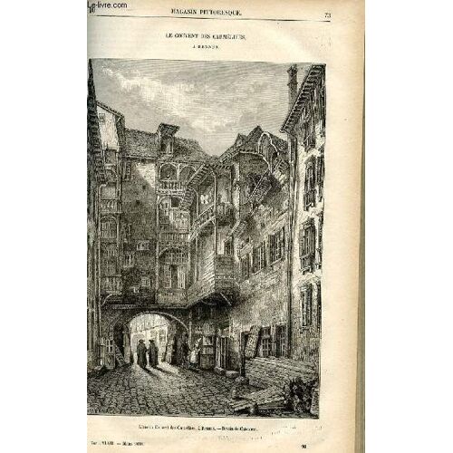 Le Magasin Pittoresque - Livraison N°10 - Le Couvent Des Carmélites À Rennes.