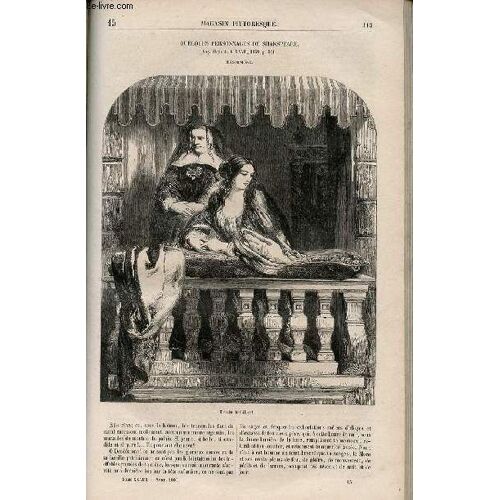 Le Magasin Pittoresque - Livraison N°015 - Quelques Personnages De Shakespeare, Suite - Desdémone.