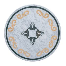 Table Rond Pour Table D'alimentation En Marbre