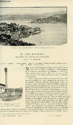 Le Tour Du Monde - Journal Des Voyages - Nouvelle Série- Livraisons N°35, 36, 37, 38, 39 Et 40 - En Asie Mineure - Souvenirs De Voyage En Cappadoce Par B. Chantre