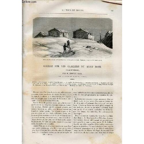 Le Tour Du Monde - Nouveau Journal Des Voyages - Livraison N°529 - Course Sur Les Glaciers Du Mont Rose (Valais Et Piémont) Par Charles Grad.