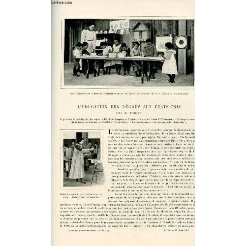 Le Tour Du Monde - Journal Des Voyages - Nouvelle Série- Livraison N°25 - L'éducation Des Nègres Aux Etats Unis Par Bargy. (Hampton)