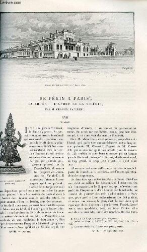 Le Tour Du Monde - Nouveau Journal Des Voyages - Livraison N°1760,1761 Et 1762 - De Pékin À Paris - La Corée - L'amour Et La Sibérie Par Charles Vapereau.