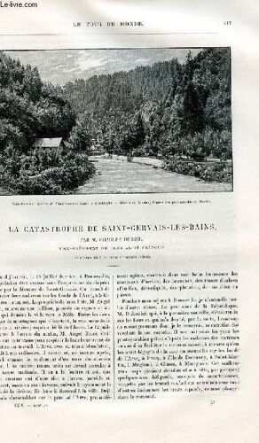 Le Tour Du Monde - Nouveau Journal Des Voyages - Livraison N°1669 - La Catastrophe De Saint Gervais Les Bains Par Charles Durier, Vice-Président Du Club Alpin Français - 12 Juillet 1892