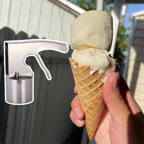 Outil De Serveur De Crème Glacée De Grand Volume Pelle À Glace En Acier Inoxydable Avec Gâchette Facile À Nettoyer Pelle K