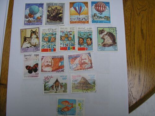 Timbres  Oblitérés Du Laos