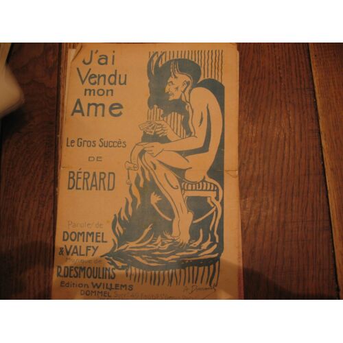 Berard  "J'ai Vendu  Mon Ame"   Dommel Valfy  Desmolins