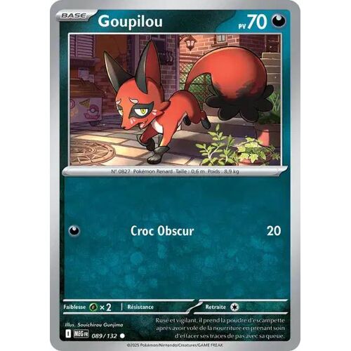 Carte Pokémon - Goupilou - 089/132 - Méga-Evolution