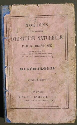 Notions Élémentaires D'histoire Naturelle - Mineralogie