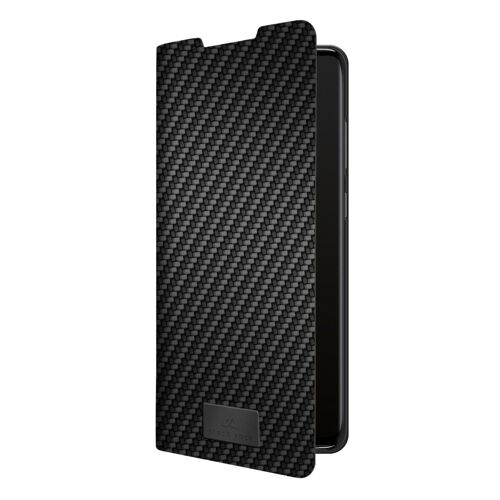 Etui portefeuille "Flex Carbon" pour Samsung Galaxy S20+, noir