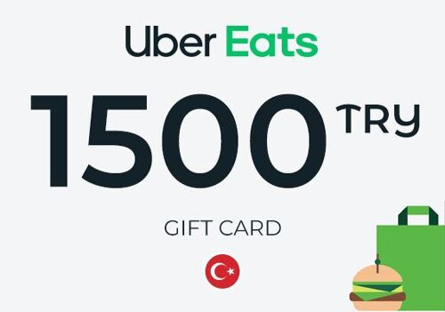 Uber Eats Gift Card 1500 TRY Key - TURKEY
