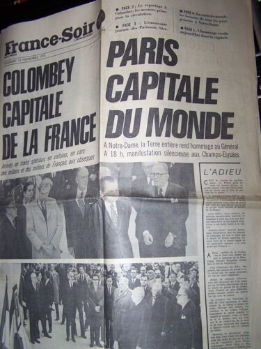 France Soir L'intransigeant Du 13/10/1970